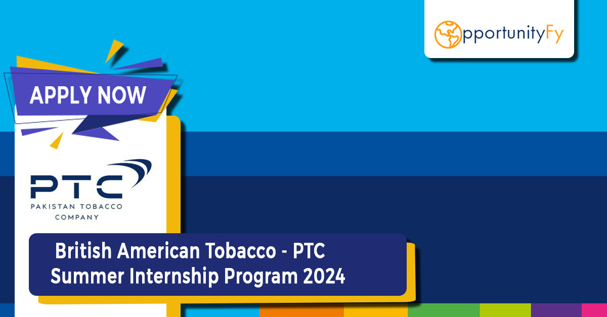 Pakistan Tobacco Company Summer Internship 2024